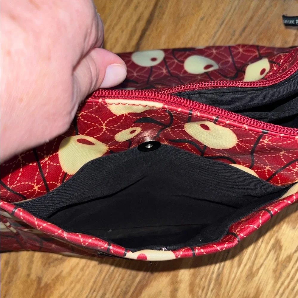 Petunia Pickle Bottom Red and White Floral Baby Bag